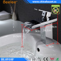 Contemporary Bathroom Waterfall LED Light Basin Mixer